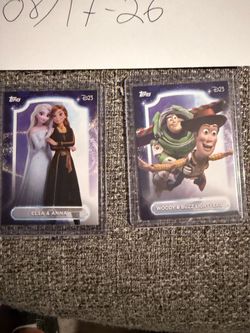 D23 Topps Disney cards buzz woody Elsa Anna