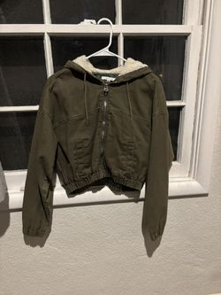Pacsun Cropped Green Jacket