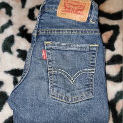 Youth boys size 6 Levi jeans with adjusters