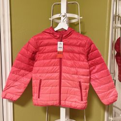 NWT Eddie Bauer Girls Reversible Down Jacket M (10-12)