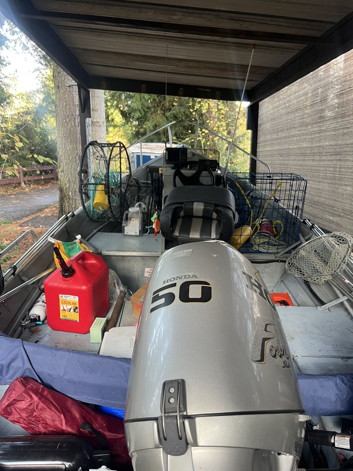 Welded Aluminum 16ft Fishing Boat