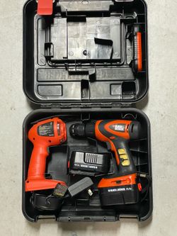 Black & Decker cordless drill set