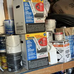 Boxes Of Plastic And Handmasker