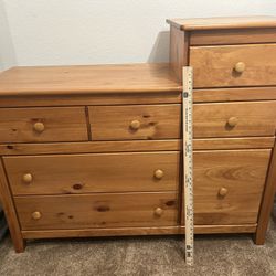 wood changing table/dresser