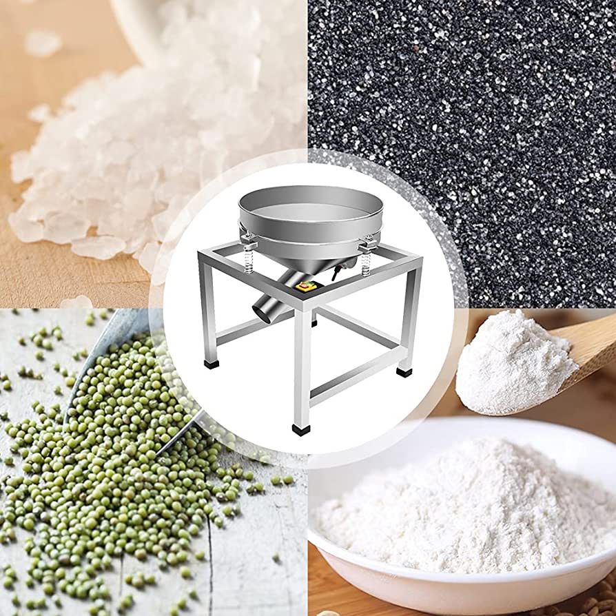 Electric Vibrating Sieve Machine Powder Particles Flour Sifter 10 And 80  Mesh
