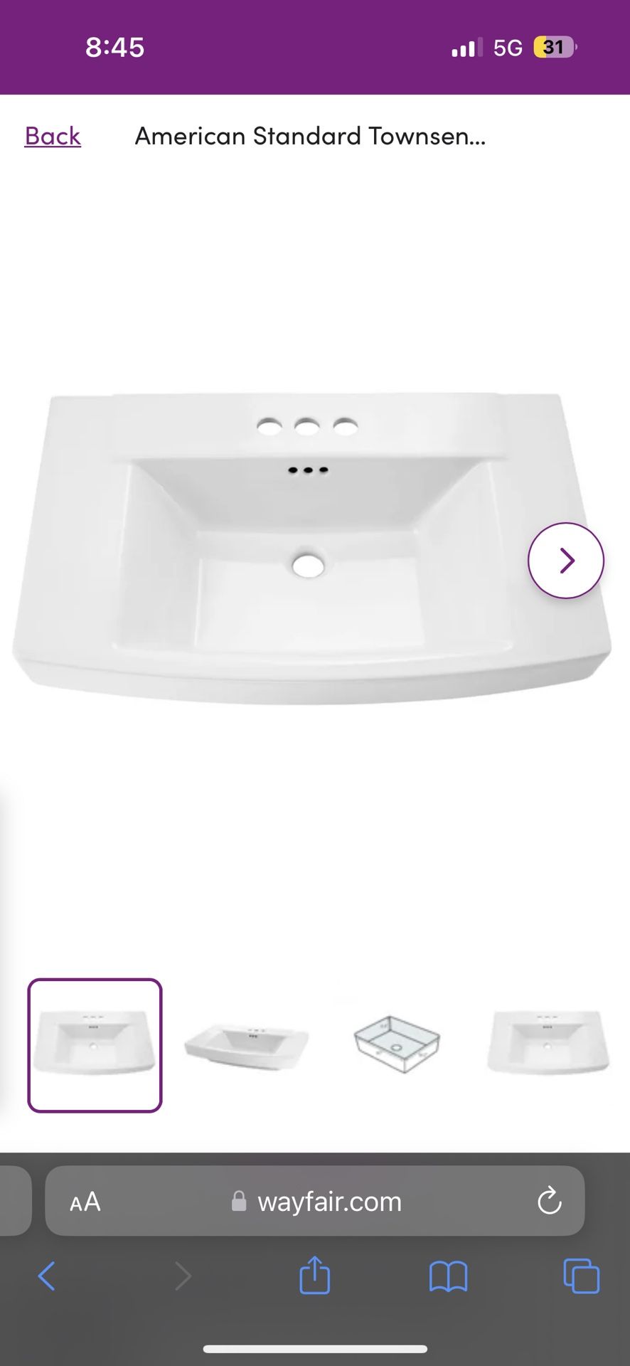 Bathroom Sink New In Box