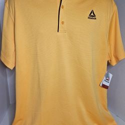 Reebok Blazing Orange Perfect Polo Mens 3XL 