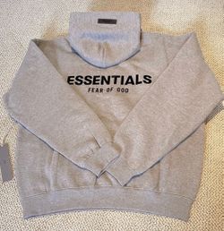 Fear of God Essentials Grey Pullover Hoodie