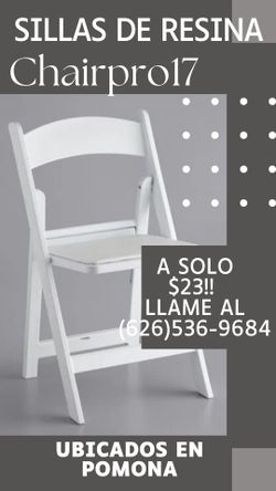 Silla De Resina Blanca 