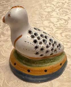Redware Pottery Bird-Shaped Pomander