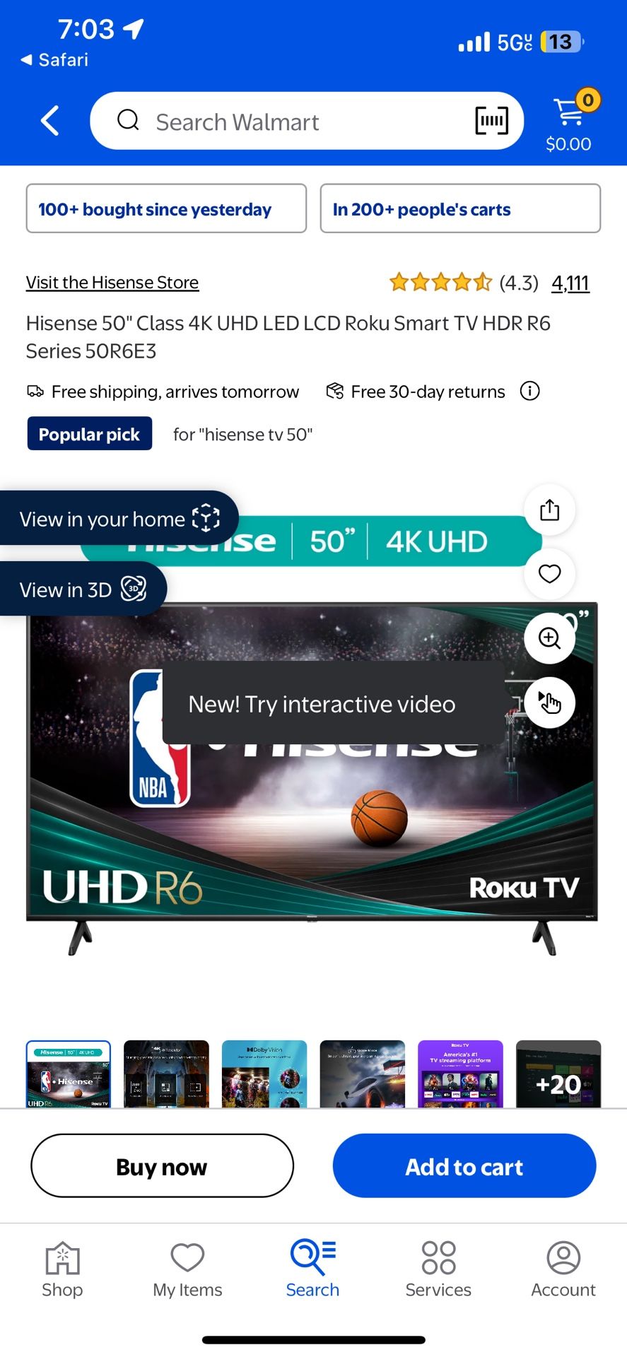 50inch Roku Tv