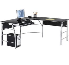 NEW DESK L-SHAPE 62” GLASS