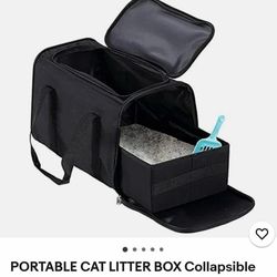 Portable cat litter box