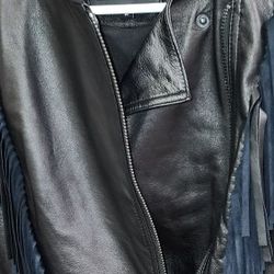 Women's Fringed Leather Jacket