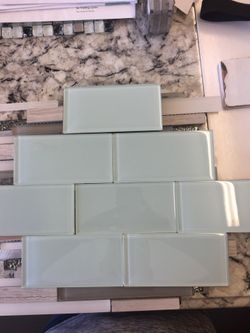 Subway tile glass
