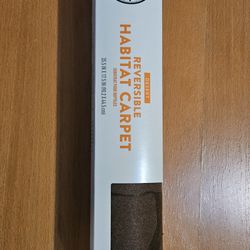New In Box Habitat Reversible Carpet, 35.5" x 17.5 "