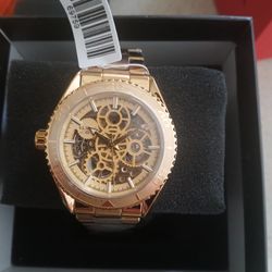 Invicta Gold Skeleton automatic  Watch