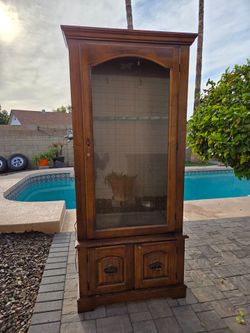 Vintage Wood Gun Display Cabinet -$175 OBO