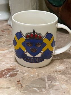 Sweden Souvenir Coffee Mug flower pot