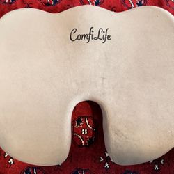 ComfiLife Premium Comfort Seat Cushion - Non-Slip Orthopedic 100% Memory Foam Coccyx Cushion for Tailbone Pain - Cushion for Office Chair Car Seat