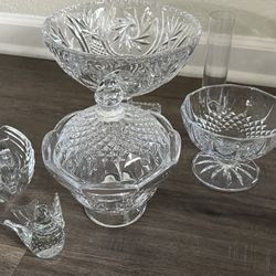 Weekend Sale!!! Vintage Glassware Collection - 6 Piece Set
