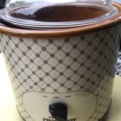 Rival Crock Pot stoneware slow cooker. 12” by12”