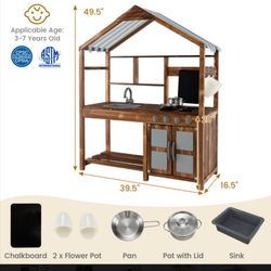 Kid's Mud Kitchen Outdo or Solid Wood