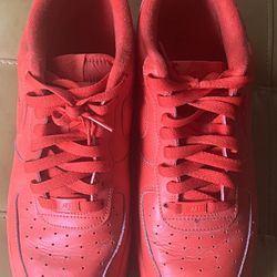 Red Nike Air Force Ones For Sale $55