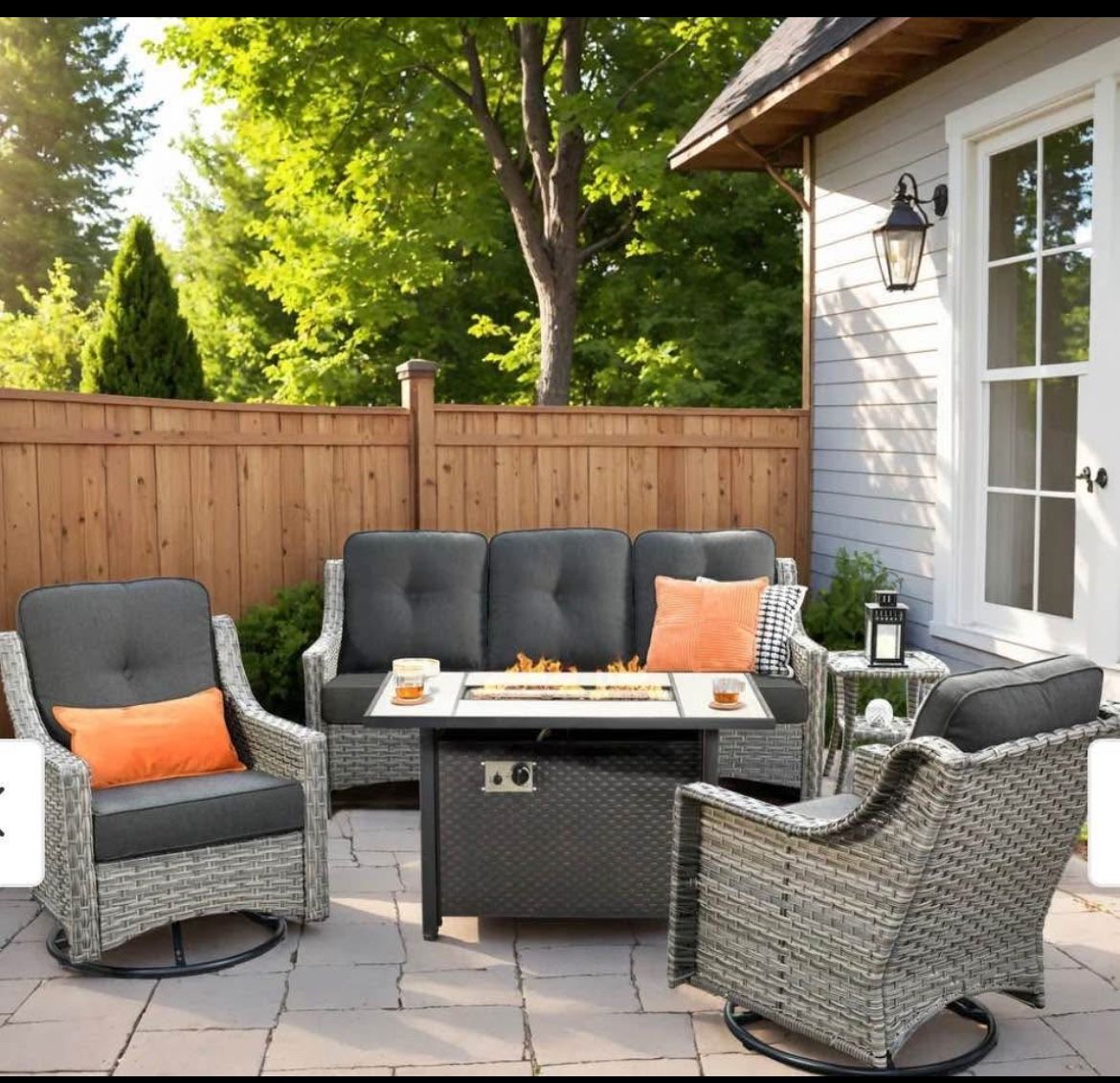 Brand New Patio Outdoor Furniture Set With Fire Pit
