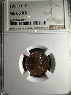 1961 D Penny Ms65BN