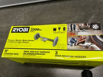 Pressure washer broom