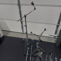 Cymbal Boom Stand, Snare Stand and random project drums hardware **Located In Upland**