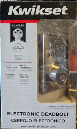 Kwikset Electronic Deadbolt 92640-001 - New