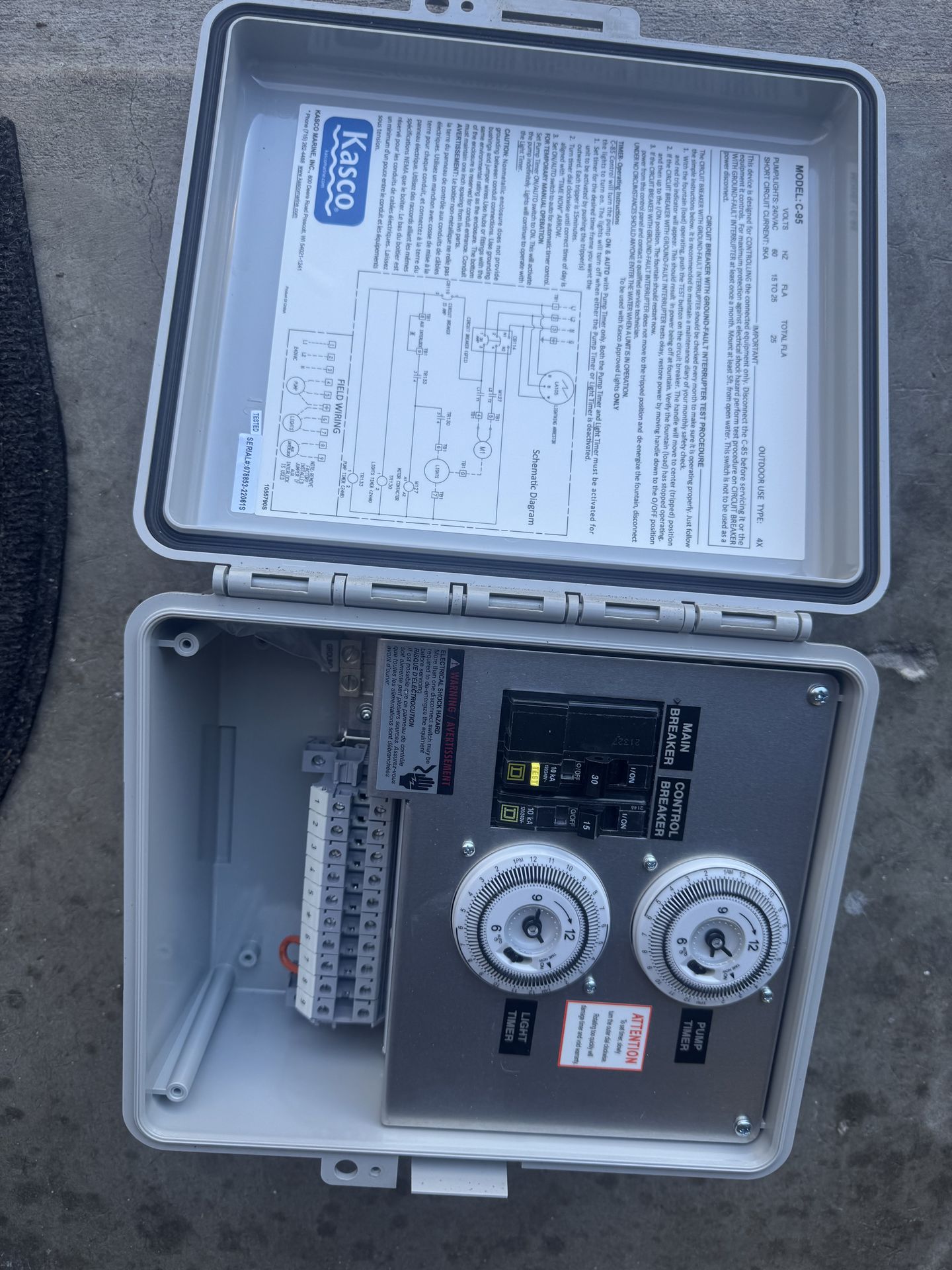 Water fountain timer