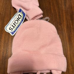 Baby Hat Gloves And Bows For Girl Babies 