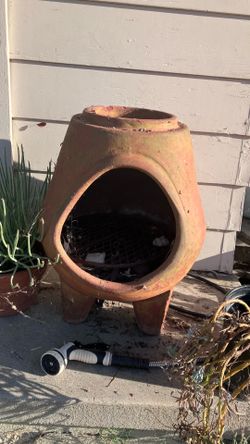 pot heater grill gas thing plants garden propane