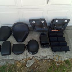 Harley Seats & Saddle Bags Back Pads