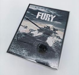 FURY BRAD PITT JAPAN EXCLUSIVE FULL SLIP BLURAY STEELBOOK,NEW/SEALED