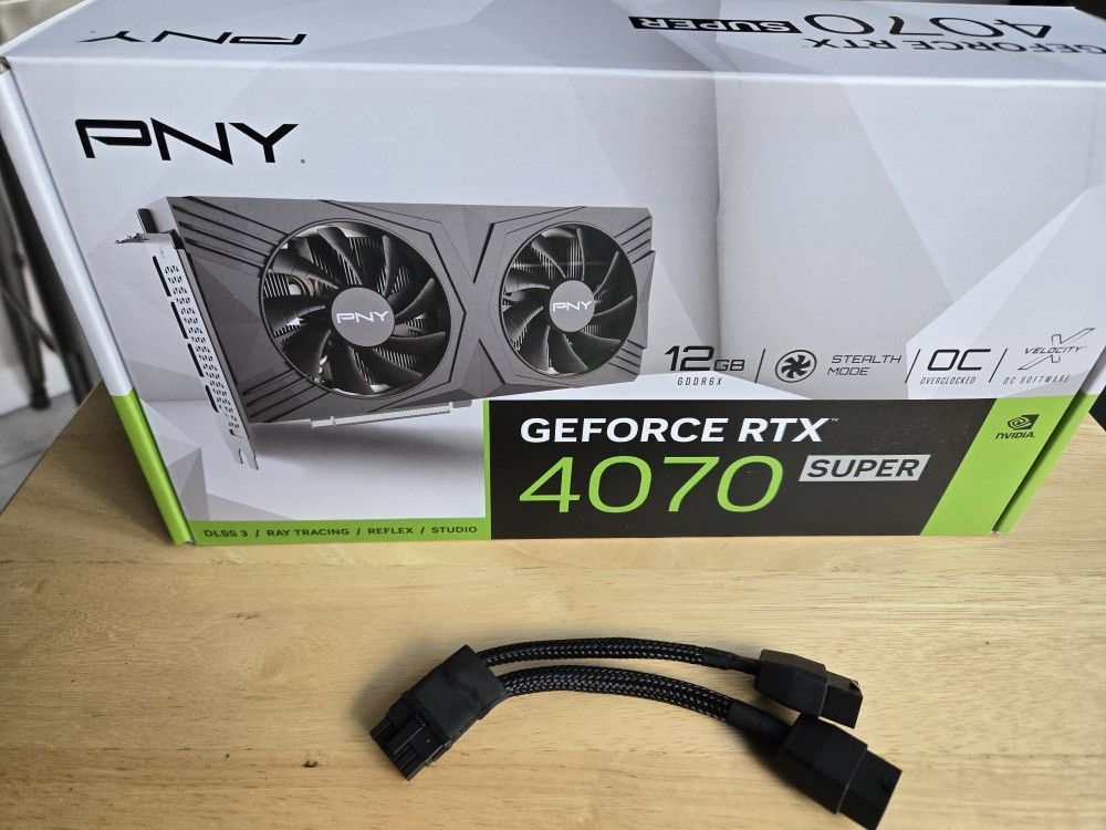 (LIKE NEW) PNY GeForce RTX 4070 SUPER Verto Ocerclocked SFF