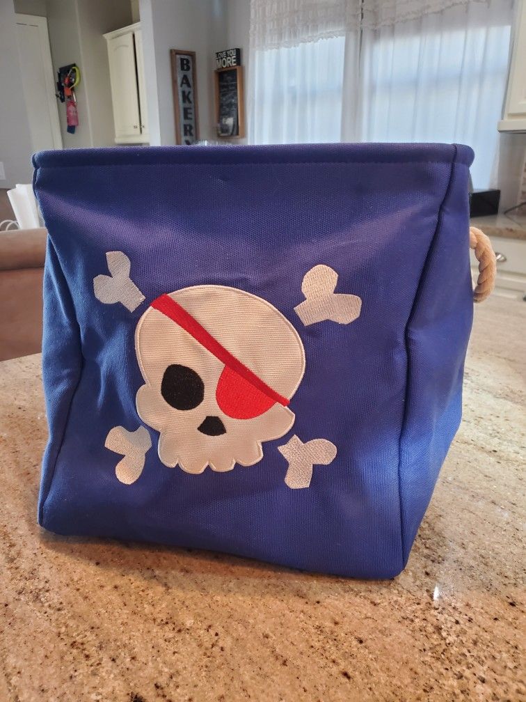 12 Inch Pirate Cloth Bin