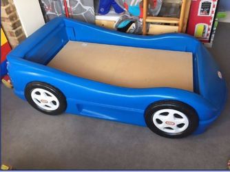 Blue Little Tikes Sports Car Twin Bed