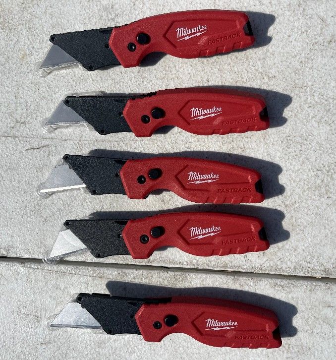 Milwaukee Fastback Compact Utility Knife With General Purpose Blade (New) $10 Each One (Firm On Price)