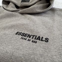 Essentials hoodie | dark oatmeal | 