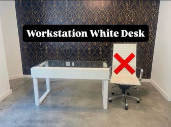 Workstation White Desk (1 Available)