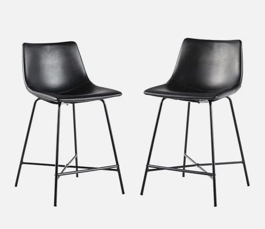 Set Of Two Counter Height Bar Stools - Brand New 