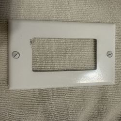 Decorator Wall Plates 1-Gang Switch Outlet Electrical Cover Plate Unbreakable Thermoplastic Faceplate for Light Receptacl