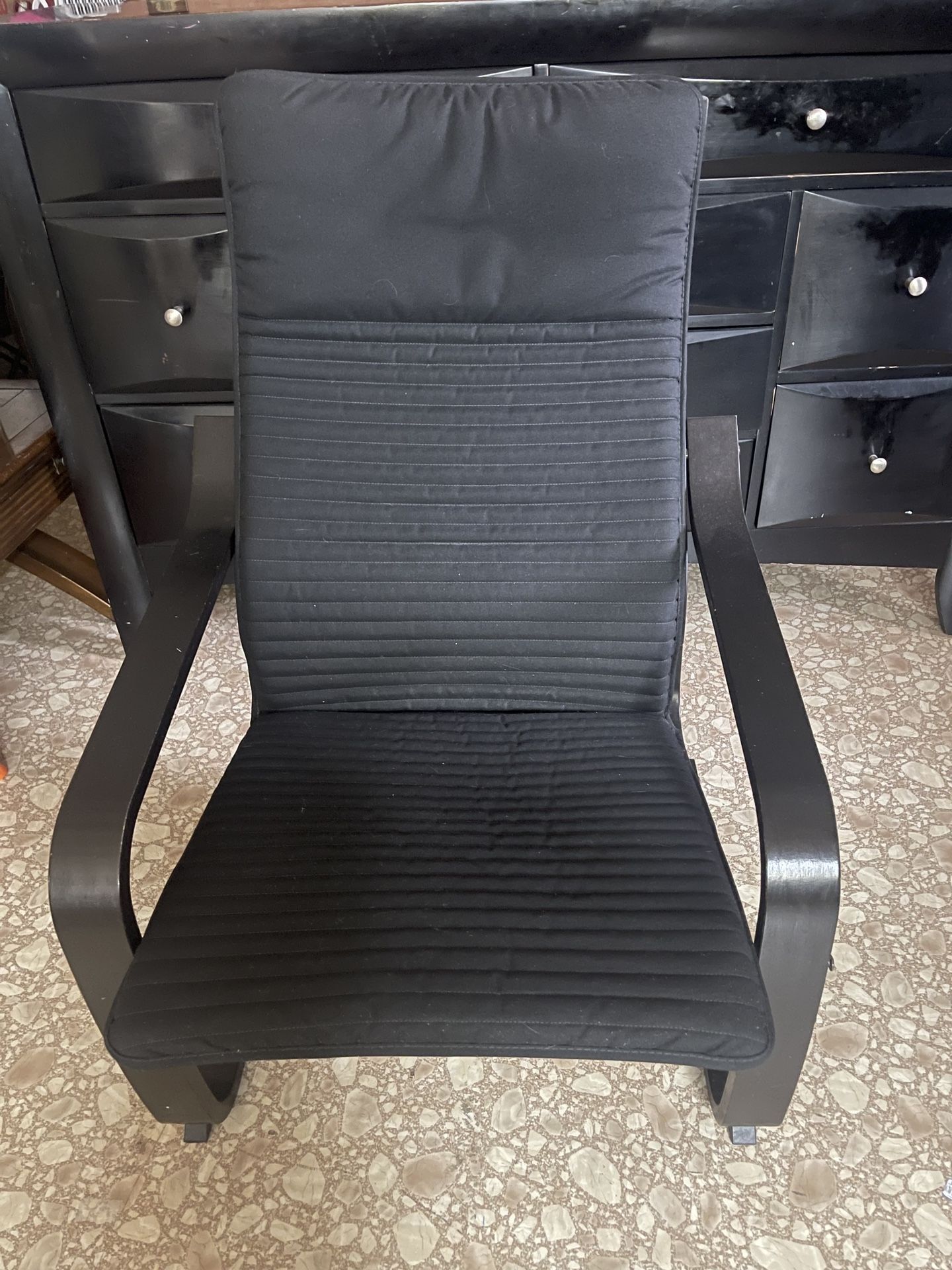 Black IKEA Rocking Chair 