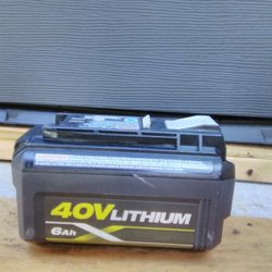 Ryobi 40 V Lithuim 6ah Battery 