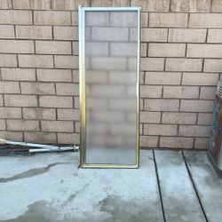 Shower Door, Color Gold, 24” Wide by 66” Hight with Hinge $75.00.
