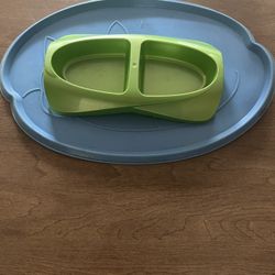 Cat Dish And Food Mat 